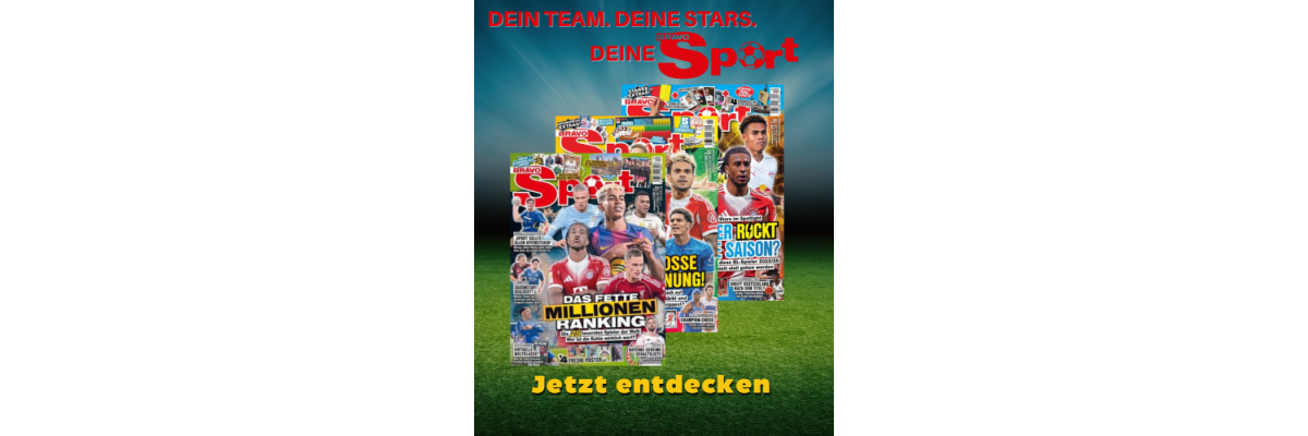 Werbebanner für alle Ausgaben des Magazines Bravo Sport
