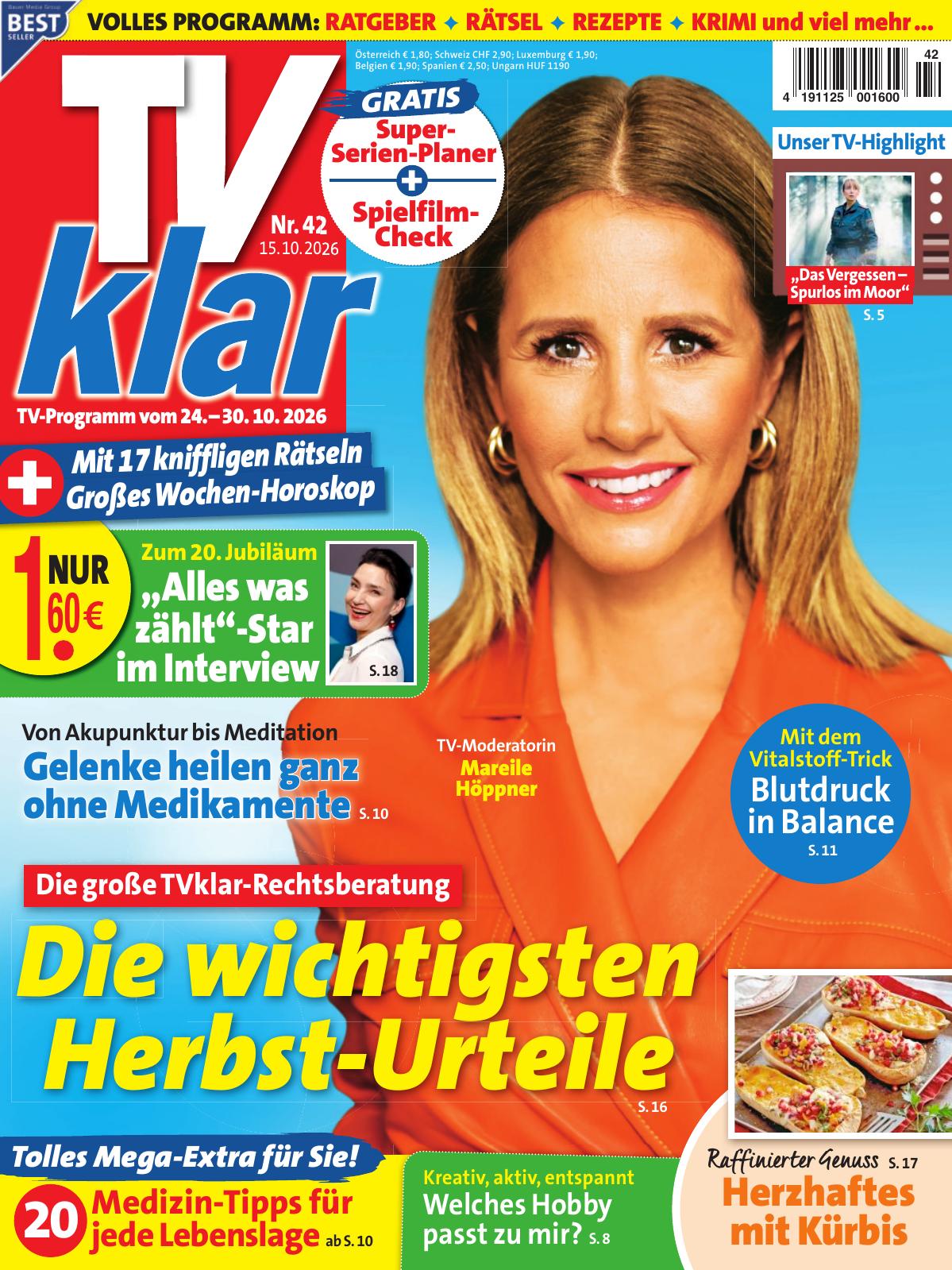TV klar 42/2026 "Die wichtigsten Herbst-Urteile"
