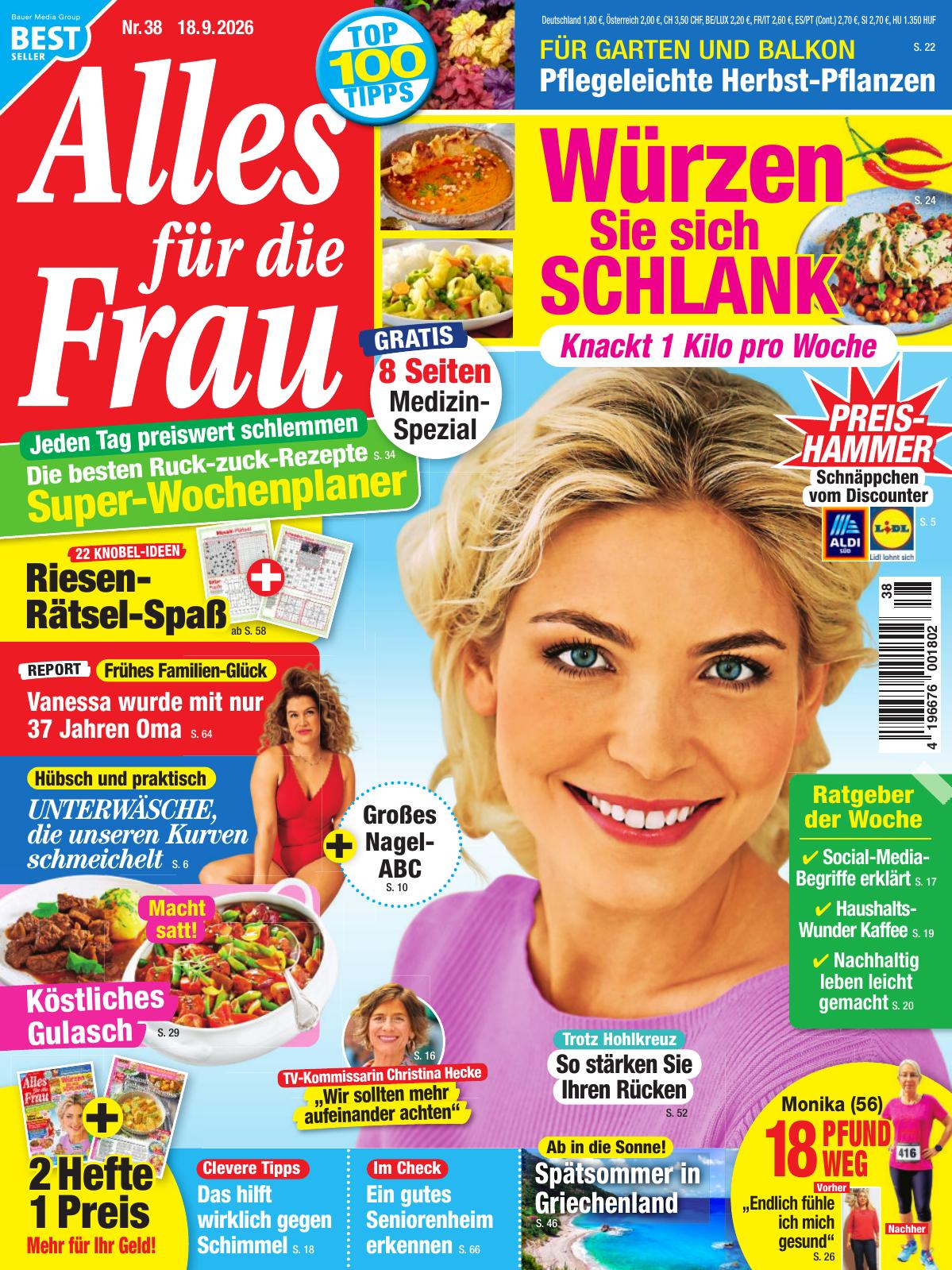 Alles f&uuml;r die Frau 38/2026