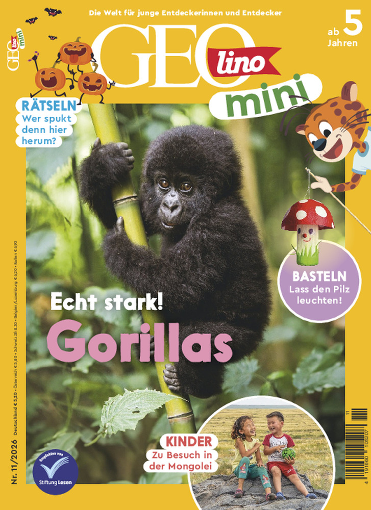 GEOlino mini 11/2026 "Echt stark! Gorillas"