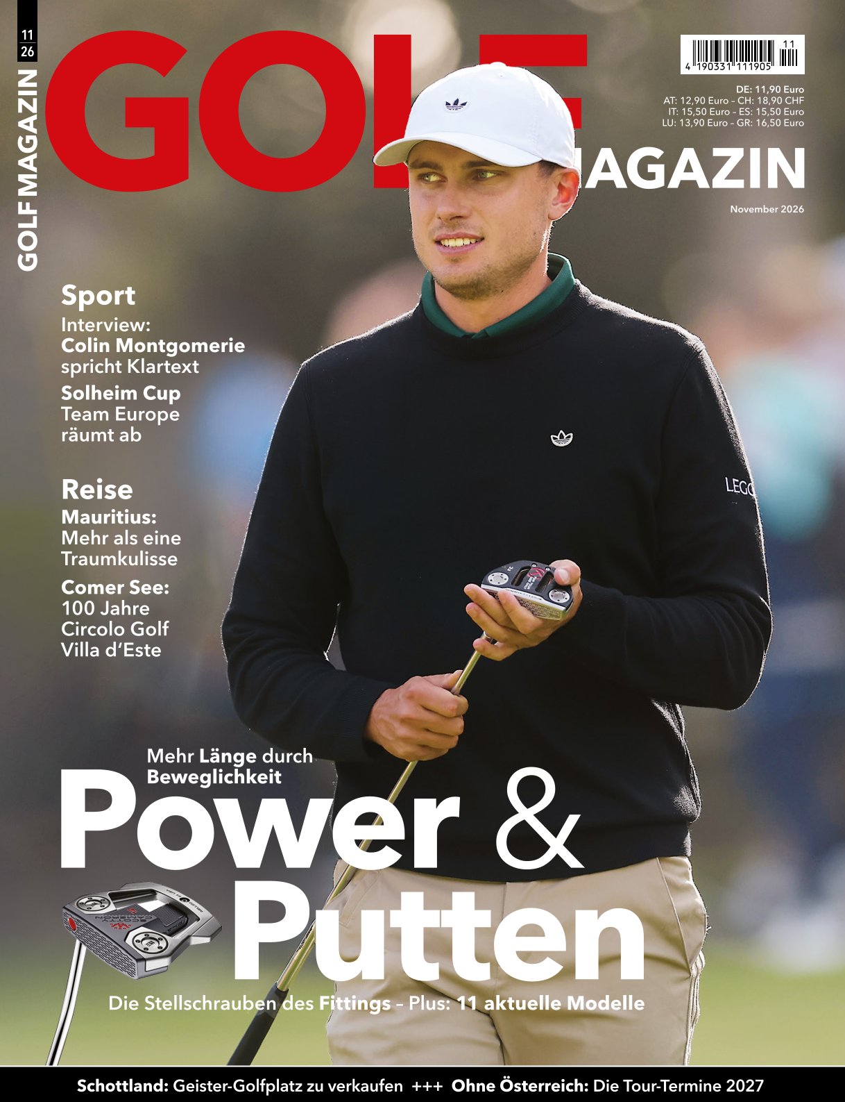 GOLFMAGAZIN 11/2026 "Power & Putten im Fokus"