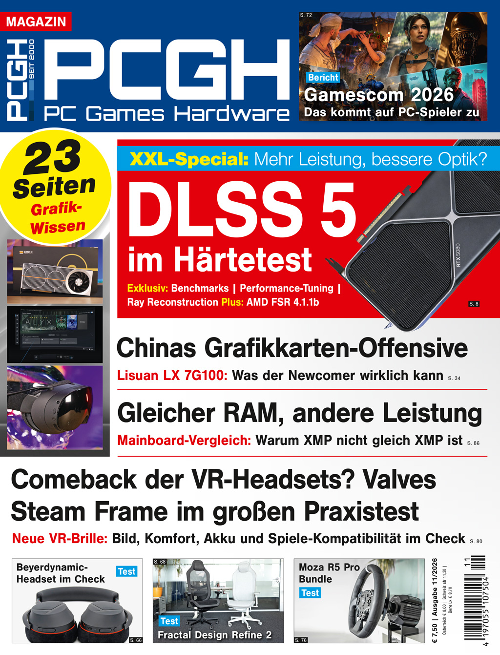 PC Games Hardware Magazin 11/2026 "DLSS 5 im H&auml;rtetest"