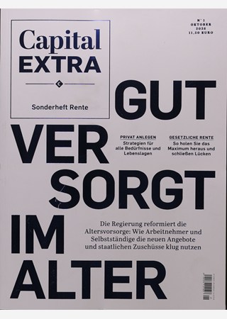 Capital Sonderheft 1/2026 "Gut versorgt im Alter"