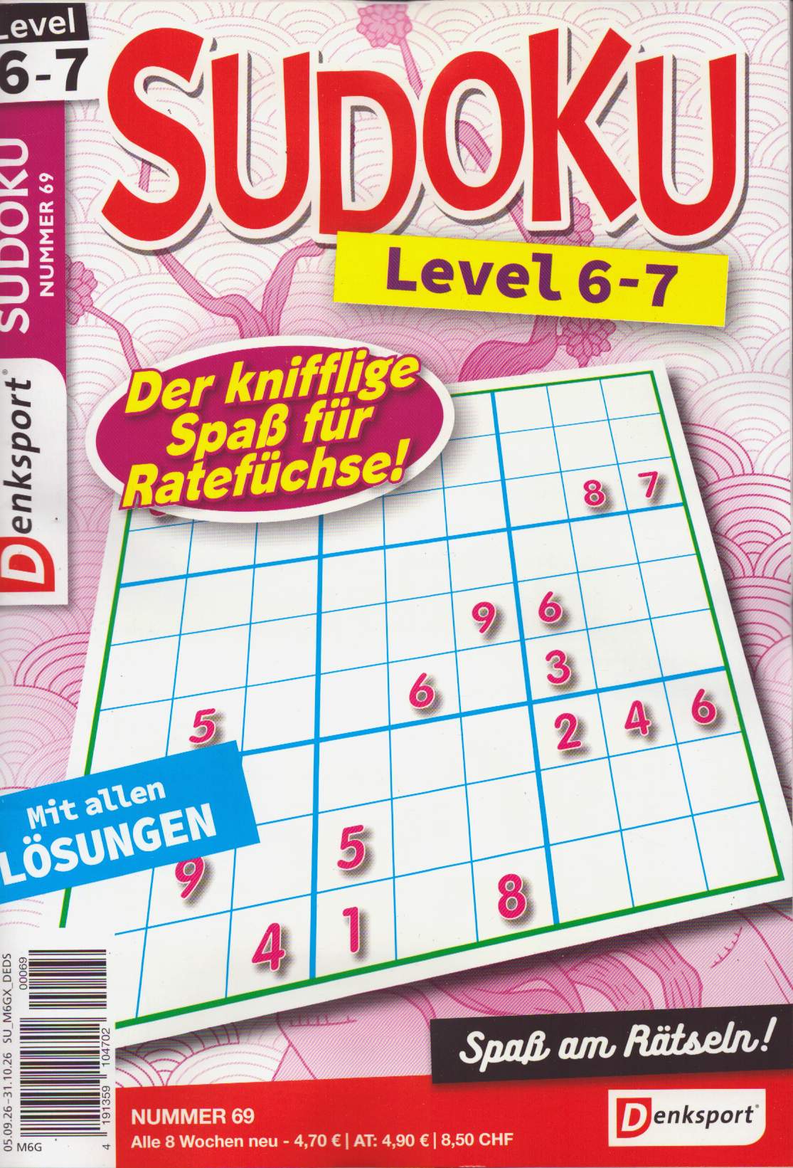 Denksport Sudoku Level  6 69/2026