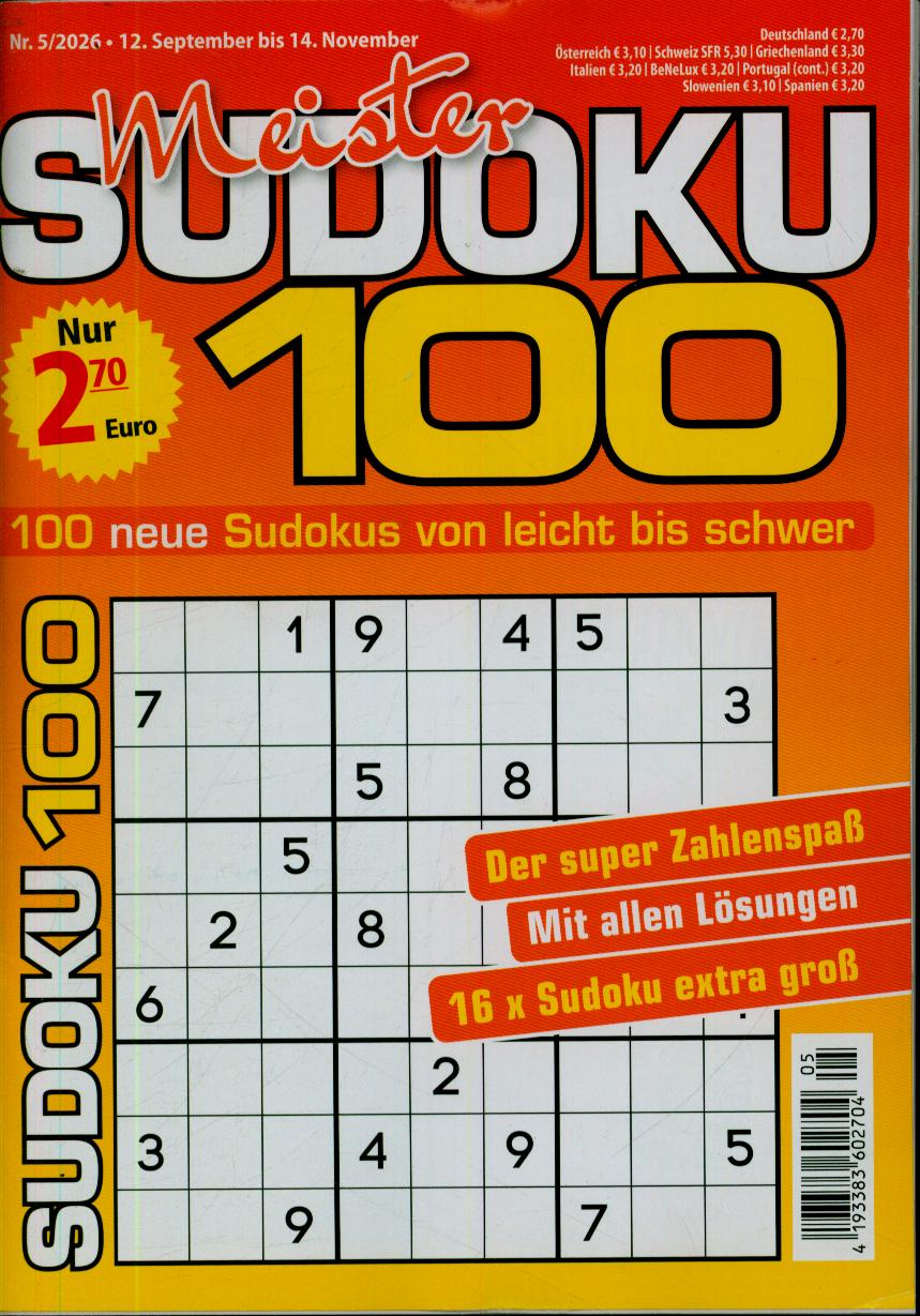 Meister Sudoku 100 5/2026