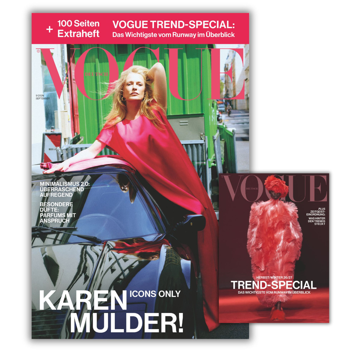 Vogue 9/26 Supermodel Karen Mulder: Icons Only | 100 Seiten Trend-Special