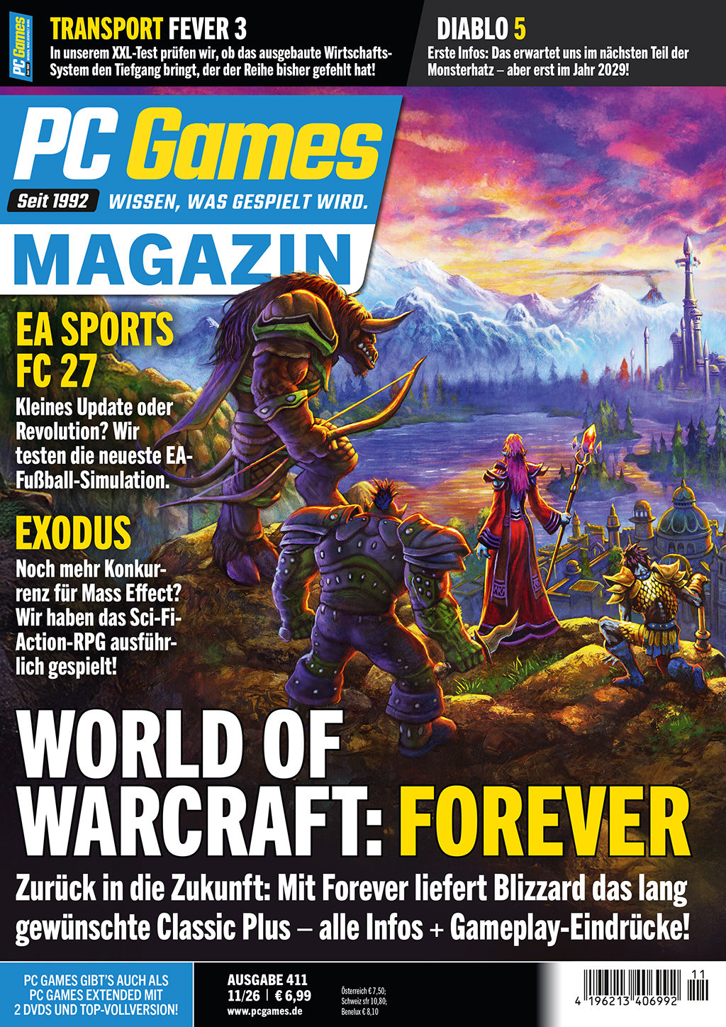 PC Games Magazin 11/2026 "World of Warcraft: Forever"