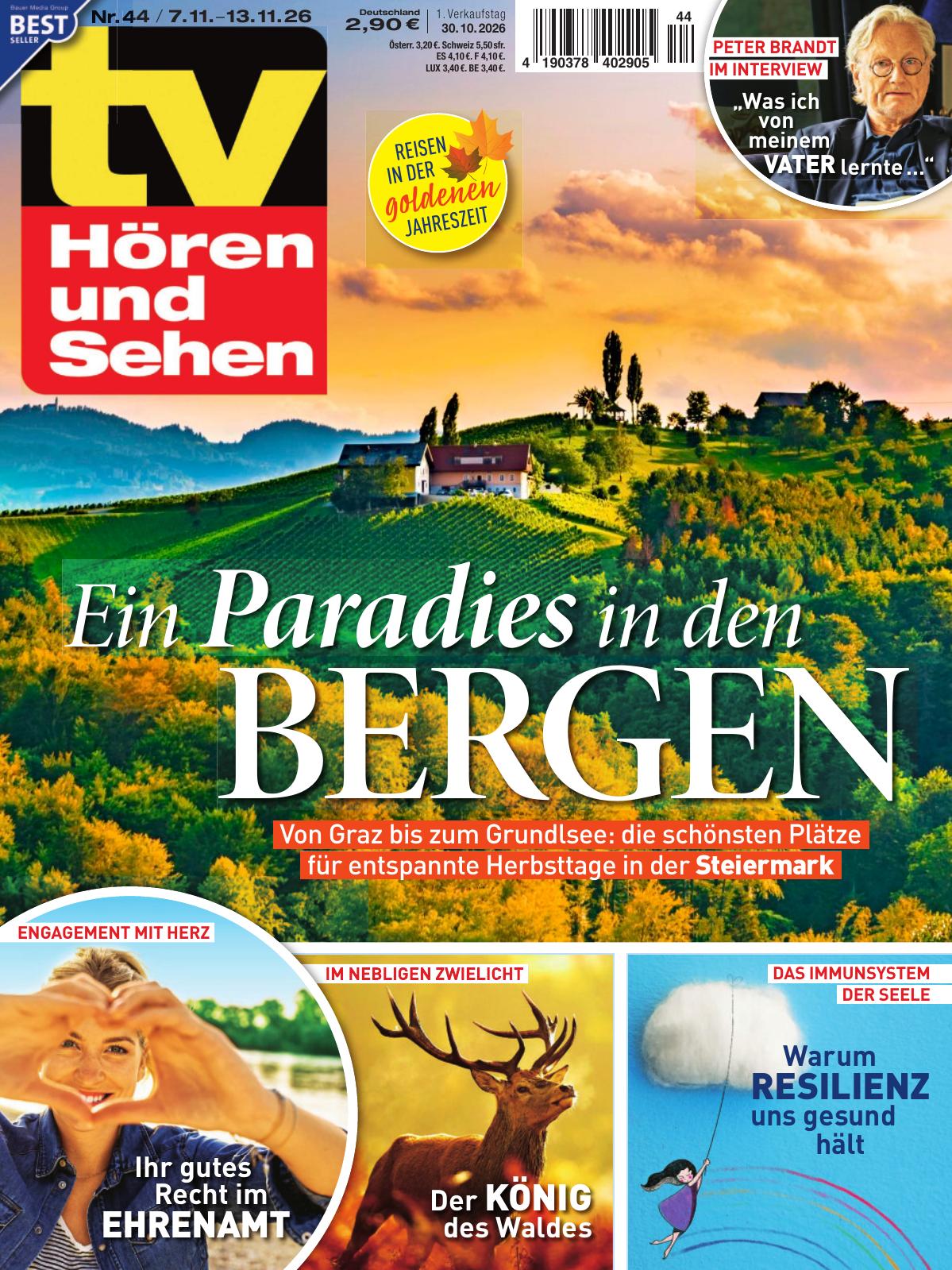 TV H&ouml;ren und Sehen 44/2026 "Paradies in den Bergen der Steiermark"