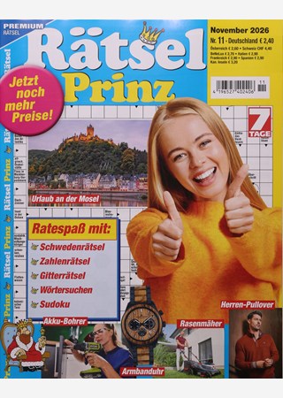 R&auml;tsel Prinz 7 Tage 11/2026
