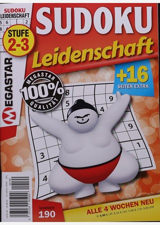 Sudoku Leidenschaft 190/2026