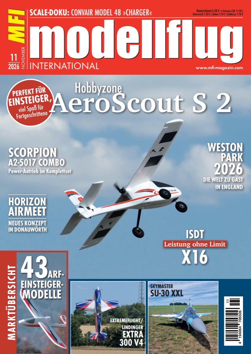 Modellflug International 11/2026 "AeroScout S 2 f&uuml;r Einsteiger"
