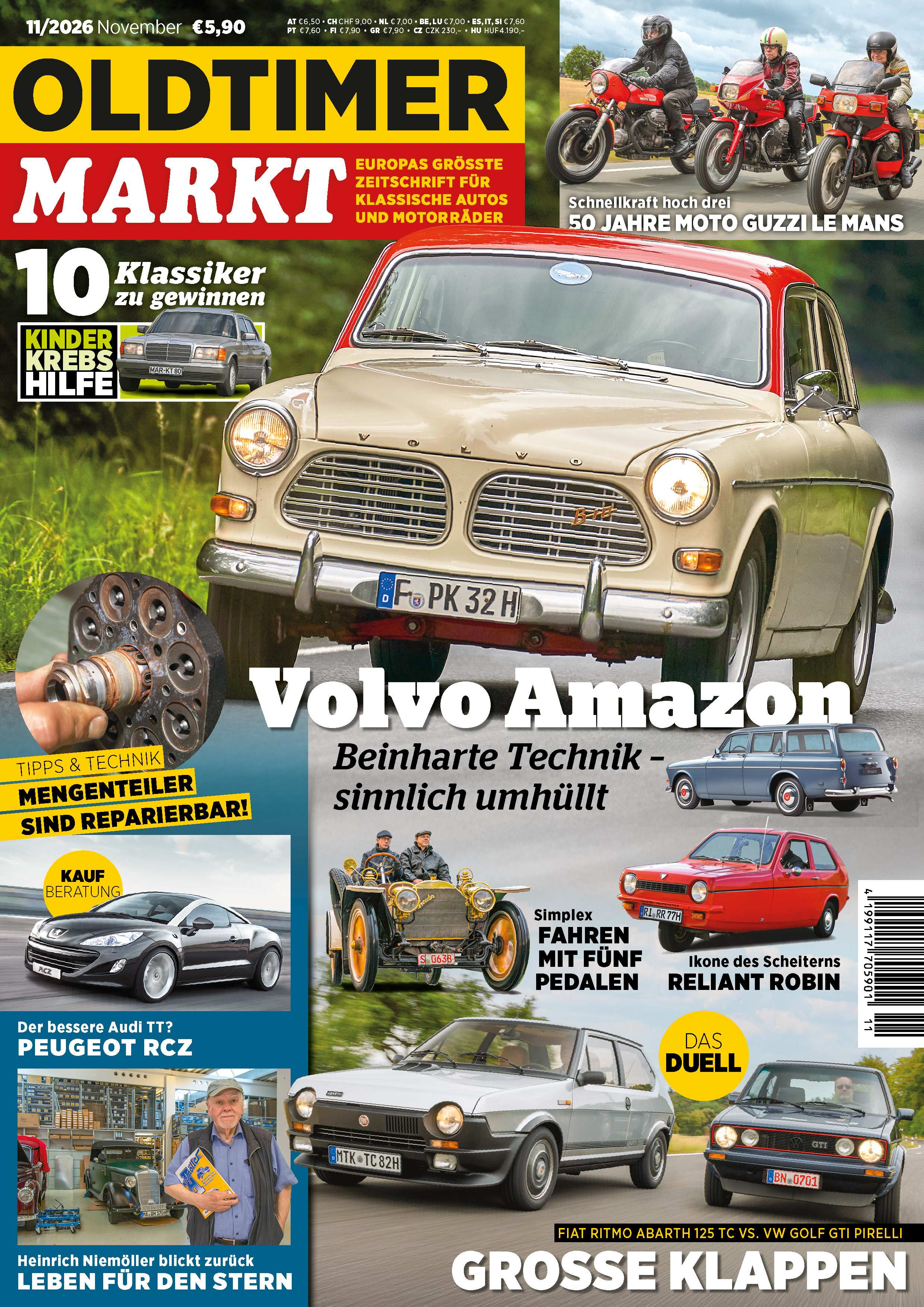 OLDTIMER MARKT 11/2026 "Volvo Amazon mit beinharter Technik"