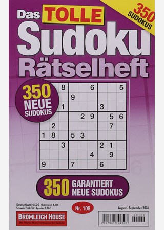 DAS TOLLE SUDOKU R&Auml;TSELHEFT