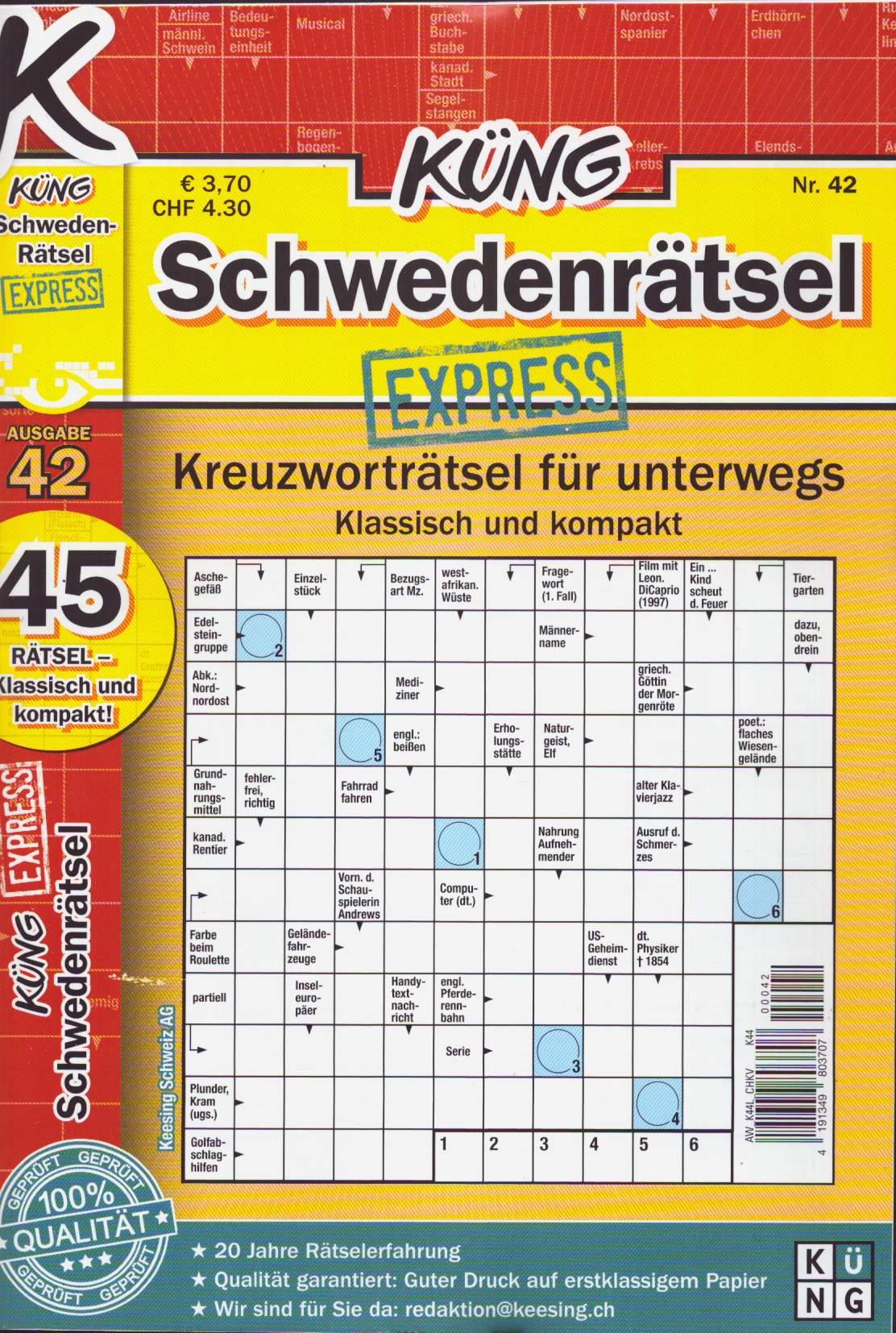 K&uuml;ng Schwedenr&auml;tsel Expre 42/2026
