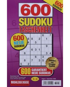 600 SUDOKU TASCHENHEFT 86/2026