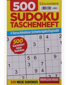 500 Sudoku Taschenheft 10/2025