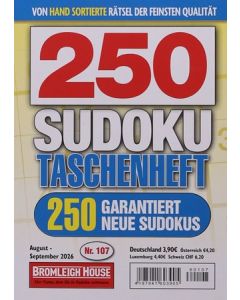 250 SUDOKU TASCHENHEFT 107/2026