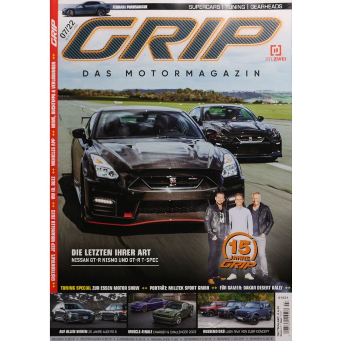 GRIP Das Motormagazin 7/2022 "Die letzten ihrer Art"