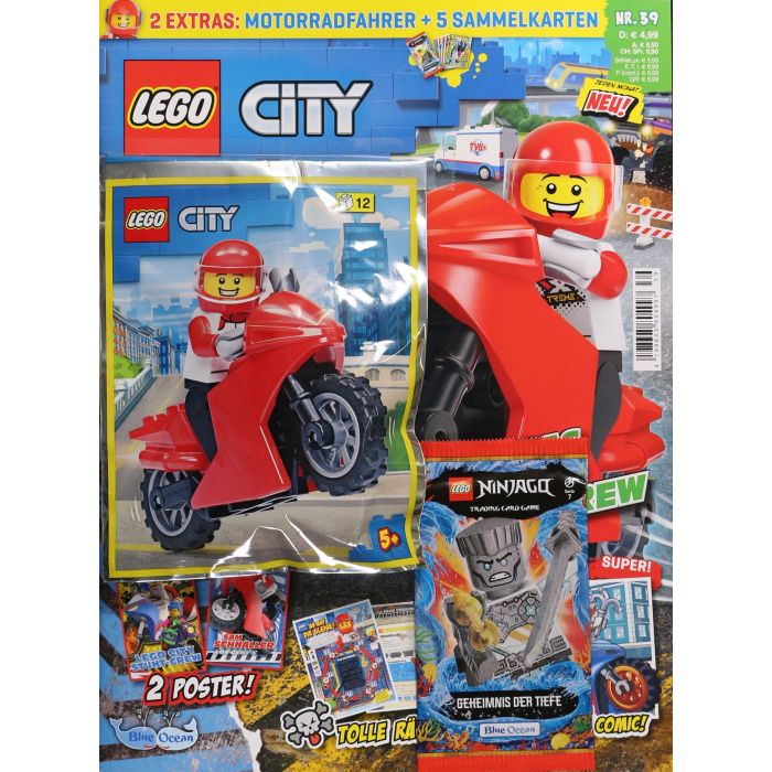 LEGO City 39/2022 Extra: Motorrad mit Fahrer