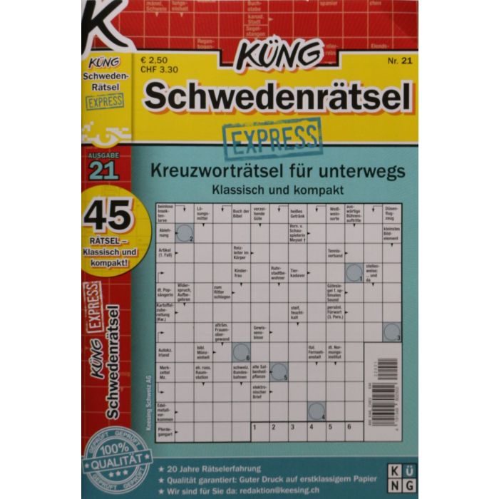 Küng Schwedenrätsel Expre 21/2023