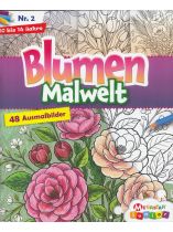 Blumen Malwelt 2/2026 "48 Ausmalbilder für Kinder"