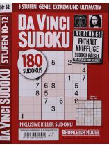 Da Vinci Sudoku 52/2025 "Da Vinci Sudoku - 180 Sudokus in 3 Stufen: Genie, Extrem und Ultimativ"
