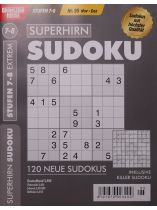 SUPERHIRN SUDOKU 95/2026 "120 neue Sudokus Stufen 7-8"