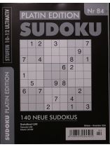 SUDOKU PLATIN EDITION 84/2026 "140 neue Sudokus Stufen 10-12 Ultimativ"