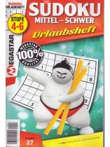 Sudoku Mittel-Schwer 27/2026 "Urlaubsheft für fortgeschrittene Rätsler"