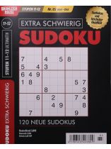 SUDOKU EXTRA SCHWIERIG 85/2026 "120 neue Rätsel in höchster Qualität"
