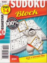 Megastar Sudoku Block 154/2026 "Schwierigkeitsstufe 1 bis 4"