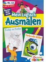 Mein Logisch Ausmalen 64/2026 "Punkt zu Punkt und Farbcode-Bilder"