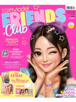 TOPModel Friends Club 8/2026 "August-Ausgabe mit Sammelkarten, Stickern und Rezept für sommerliche Zitronen-Pasta"