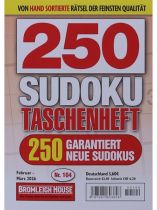 250 SUDOKU TASCHENHEFT 104/2025