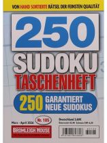 250 SUDOKU TASCHENHEFT 105/2026