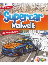 Supercar Malwelt 2/2026 "48 Ausmalbilder für kreative Kids"