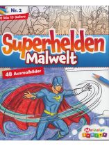 Superhelden Malwelt 2/2026 "48 Ausmalbilder für Kinder ab 6 Jahren"