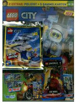 LEGO City 25/2021 "Extra: Polizist in Hubschrauber + 5 Sammelkarten"