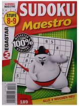 Sudoku Maestro 189/2026 "Schwierigkeitsstufe 8-9"
