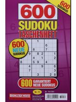 600 SUDOKU TASCHENHEFT 71/2023