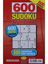 600 SUDOKU TASCHENHEFT 72/2024