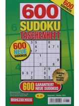 600 SUDOKU TASCHENHEFT 87/2026 "600 neue Rätsel in höchster Qualität"