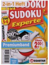 Sudoku Experte Premiumban 17/2026 "Über 200 Sudoku-Rätsel Stufe 5-6"