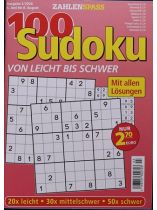 100 Sudoku von leicht bis 3/2026