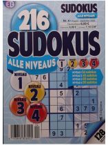 SUDOKU 216 alle niveaus E 4/2026