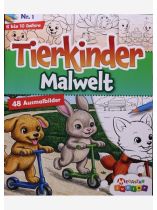 Tierkinder Malwelt 1/2026 "48 Ausmalbilder ab 5 Jahren"
