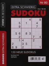 SUDOKU EXTRA SCHWIERIG 80/2025