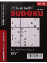 SUDOKU EXTRA SCHWIERIG 78/2025