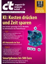 CT MAGAZIN 20/2026 "KI-Kosten drücken und Zeit sparen"