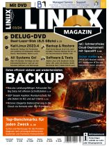 Linux-Magazin DVD 3/2024 "Backup und Restore / DVD: Kali Linux 2023.4, Bacula 13.0.3, Proxmox Backup Server 3.1, Rclone 1.65"